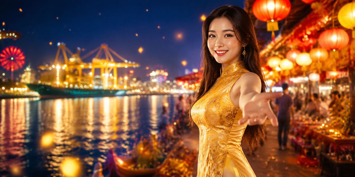 Người dùng tại Hải Phòng nhận thưởng nạp tiền trong trang phục áo dài truyền thống