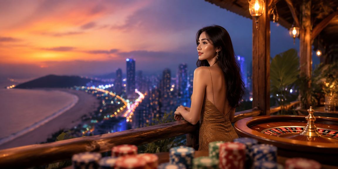 Trò chơi roulette kết hợp cà phê Việt Nam trong không gian nghỉ dưỡng Mũi Né
