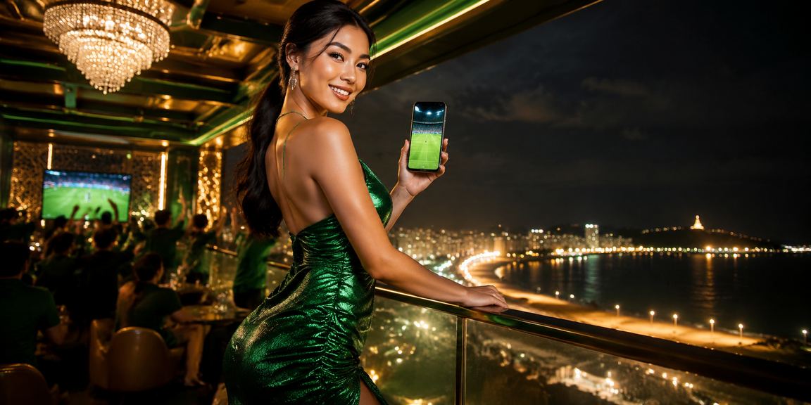 Người dùng VIP tại Vũng Tàu kiểm tra giao dịch và số dư tài khoản trên điện thoại bên bờ biển